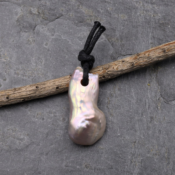 Large 4mm Drill Hole Large Natural Coin Pearl Pendant Focal Bead Super Iridescent Golden Peach Pink Silvery Mauve Colors A4