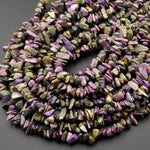 Natural Atlantisite Stichtite Beads Freeform Chip Nugget Beads 15.5" Strand