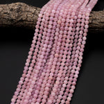 AAA Natural Pink Purple Kunzite 6mm Round Beads 15.5" Strand