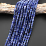 Natural Blue Aventurine 6mm Smooth Rondelle Beads Thin Saucer 15.5" Strand