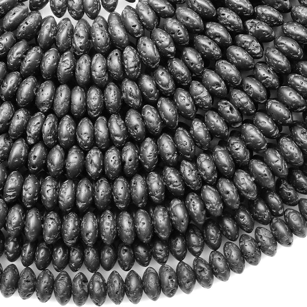 Filo Di Perline In Lava Vulcanica Naturale Semipreziosa Perle Tonde Nere 10 Mm Circa 39 Pz 142304 - Foto 7