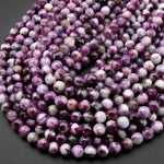 Rare Natural Purple Mica 6mm 8mm 10mm Round Beads High Quality Gemstone 15.5" Strand