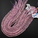 AAA Natural Pink Purple Kunzite 6mm Round Beads 15.5" Strand