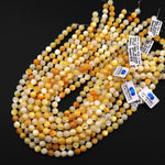 AAA Natural Golden Mother of Pearl 6mm 8mm 10mm Smooth Round Beads Iridescent Shell 15.5" Strand