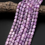 AAA Natural Kunzite 10mm 13mm 14mm Bullet Cylinder Tube Beads 15.5" Strand