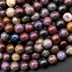 Natural Pietersite 6mm 8mm 10mm Round Beads 15.5" Strand