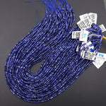 AAA Natural Blue Sodalite 3mm Faceted Round Beads 15.5" Strand